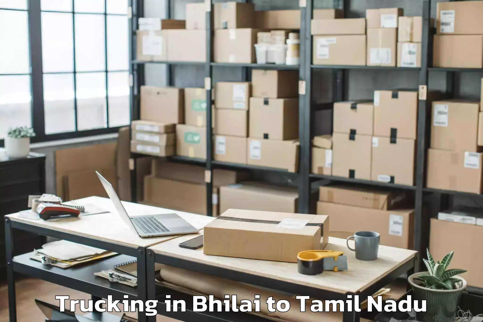 Top Bhilai to Vaniyambadi Trucking Available